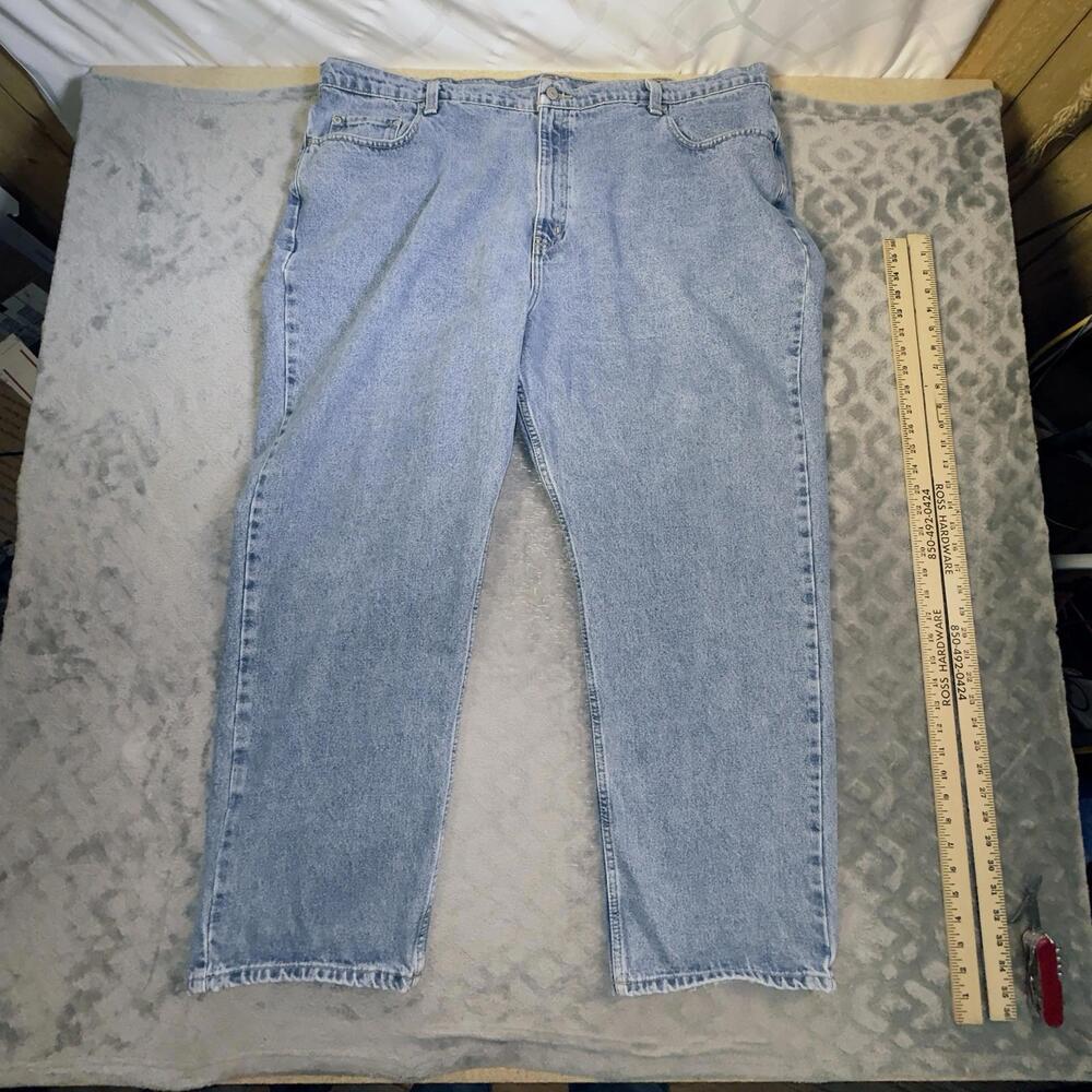 Vintage Ralph Lauren Jeans Mens 46x30 Blue Relaxed Fit Polo Jeans Co Denim Pants